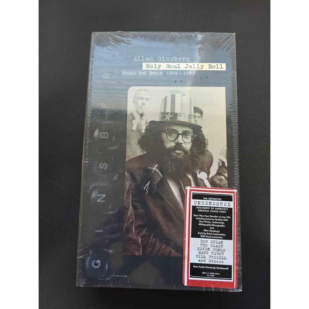 Brand New In Box Nos Nib - Allen Ginsberg - HOLY SOUL JELLY ROLL 4 CD box set -